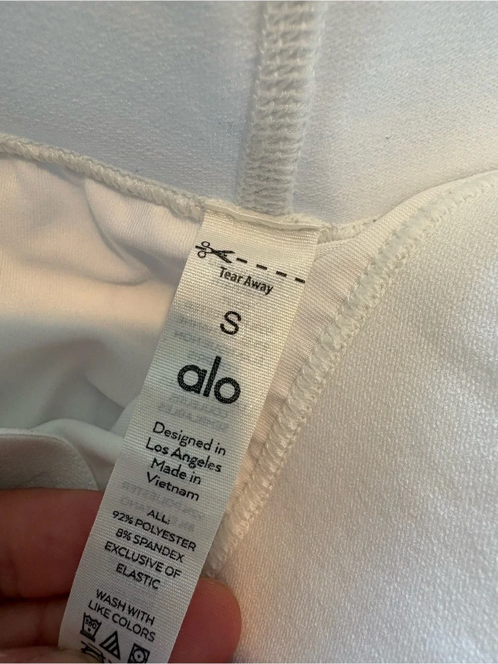 ALO Yoga Aces White Pleated Wrap Tennis Skirt Small Athletic Skirt